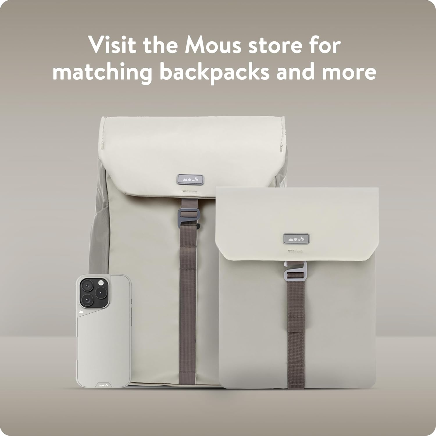 Mous – Laptop Bag 14 inch Case - Universal Laptop Sleeve – Water Resistant Durable Cover - Stone