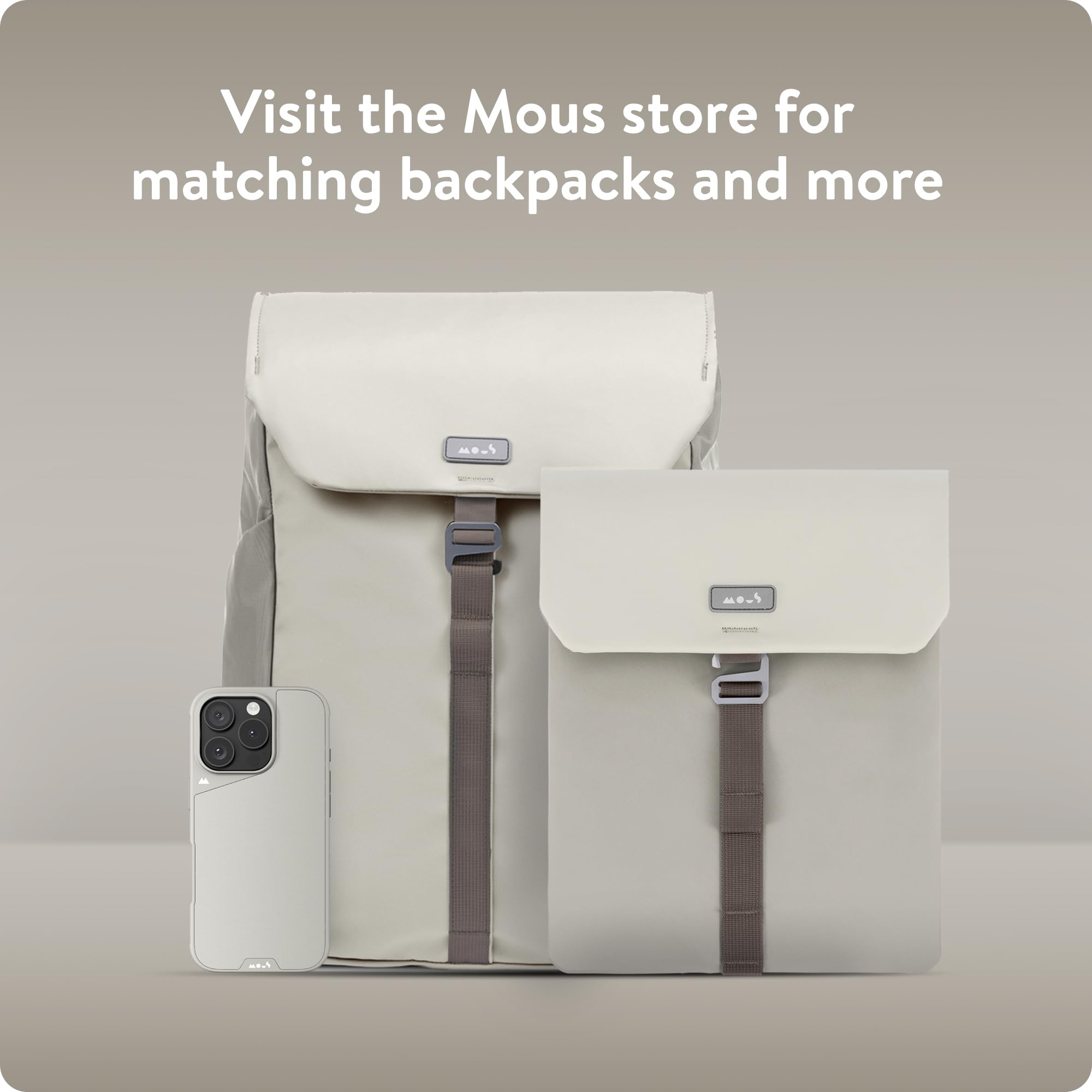 Mous – Laptoptasche 14 Zoll Hülle - Universelle Laptop-Hülle - Stein | Mous Laptoptasche 2,2 cm (8 Zoll), universelle Laptophülle, wasserabweisend, strapazierfähig, Mitternacht/Stein/Marine/Sage