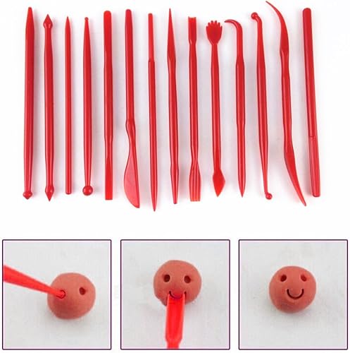 Miniatura 7 de yueton - Juego de 14 piezas de plástico para modelar y esculpir (transparente)