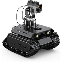 Waveshare Open-Source Off-Road Tracked AI Robot, Compatible with Raspberry Pi 5, Dual Controllers, Computer Vision, with Pan-Tilt Module, PI5-4GB NOT Included