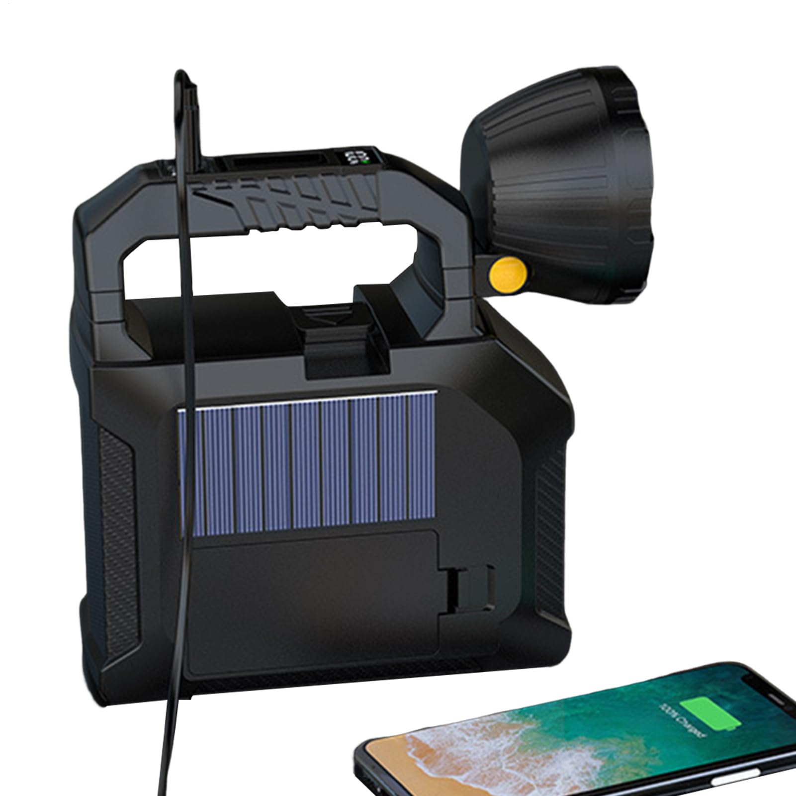 Generico Torcia LED Ricaricabile Luce Multifunzione, Faretto, Faro | Torce Per Emergenze Con Kit Attrezzi Per Casa, Pesca, Outdoor, Passeggiate Notturne, Blackout, Riparazioni Auto, Campeggio