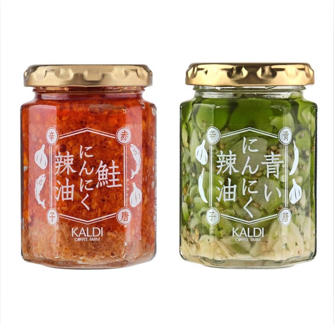 KALDI - KALDI  青いニンニク辣油 青いにんにく辣油 青唐辛子 120g - カルディコーヒーファーム