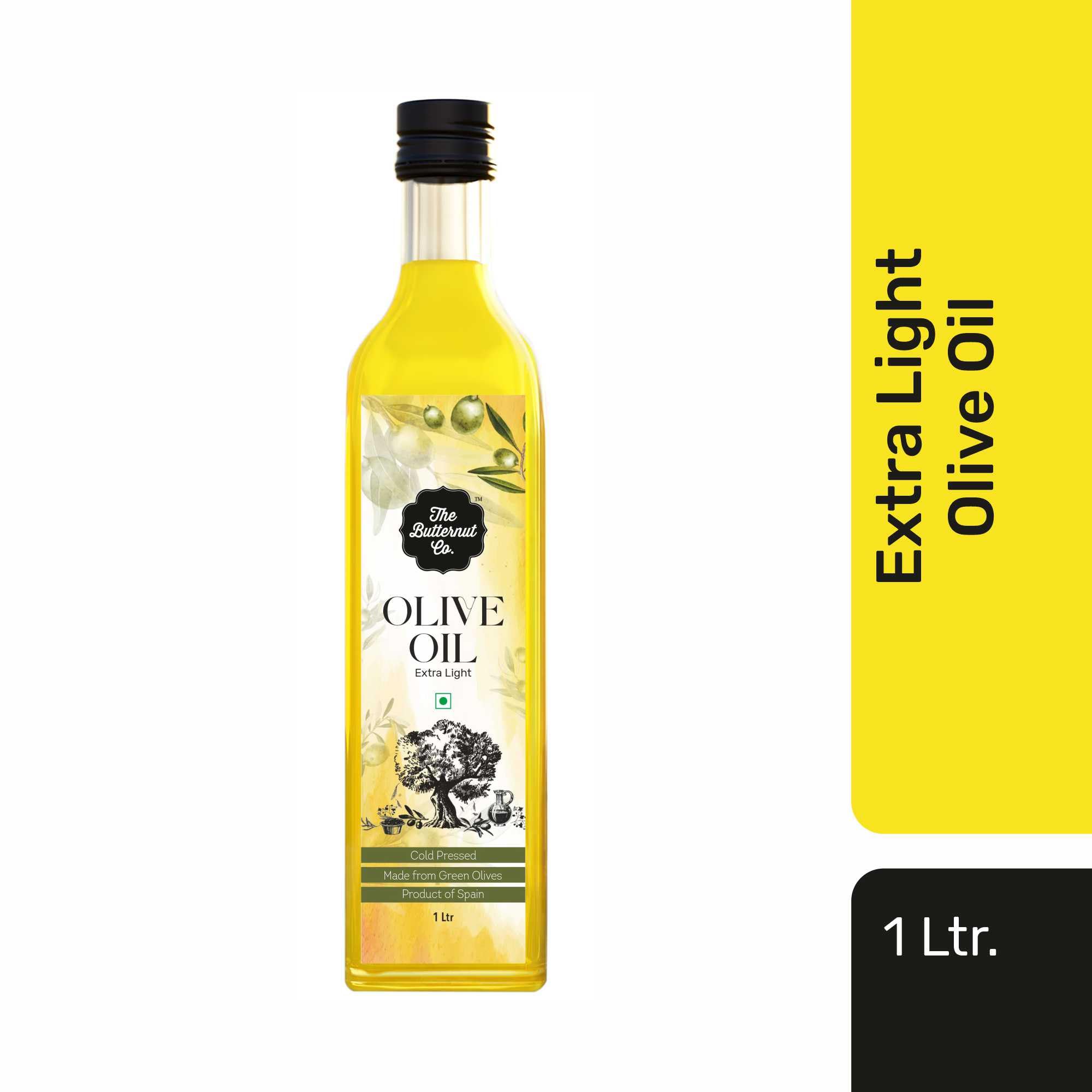 The Butternut Co. Cold Pressed Extra Light Olive Oil, Premium Cooking Oil, Perfect for Frying, Dressing, Garnishing & Drizzling on Salads, Good for Digestion and Heart, Daily Use, 1 Litre (Pack of 2) - Image 5 thumbnail