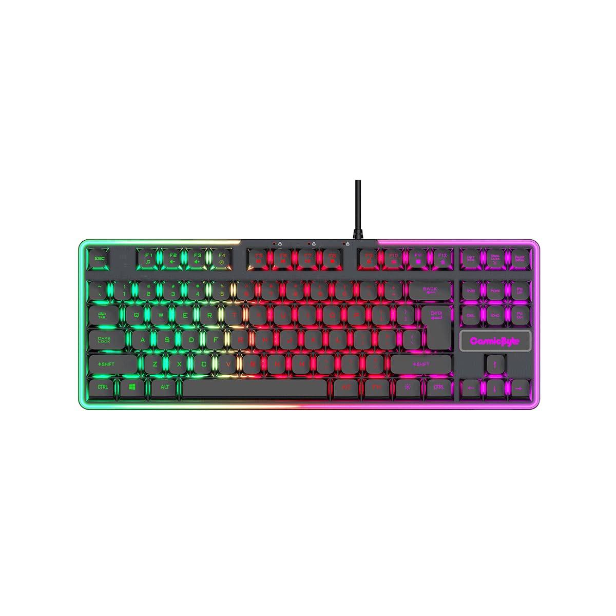 Cosmic Byte CB-GK-20 Styx TKL Membrane Gaming Keyboard with Rainbow LED (Black)-image-35