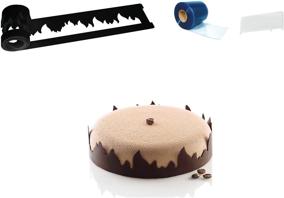 Silikomart "Fire" Silicone-Stencil Cake-Decorating Set