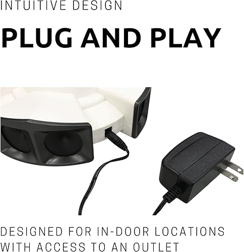 Miniatura 3 de DigiMax Industrial 360° 8 Altavoces Bluetooth Inteligente Ultrasónico Repelente de roedores Control de plagas Rata Repelente App Compatible Amplia