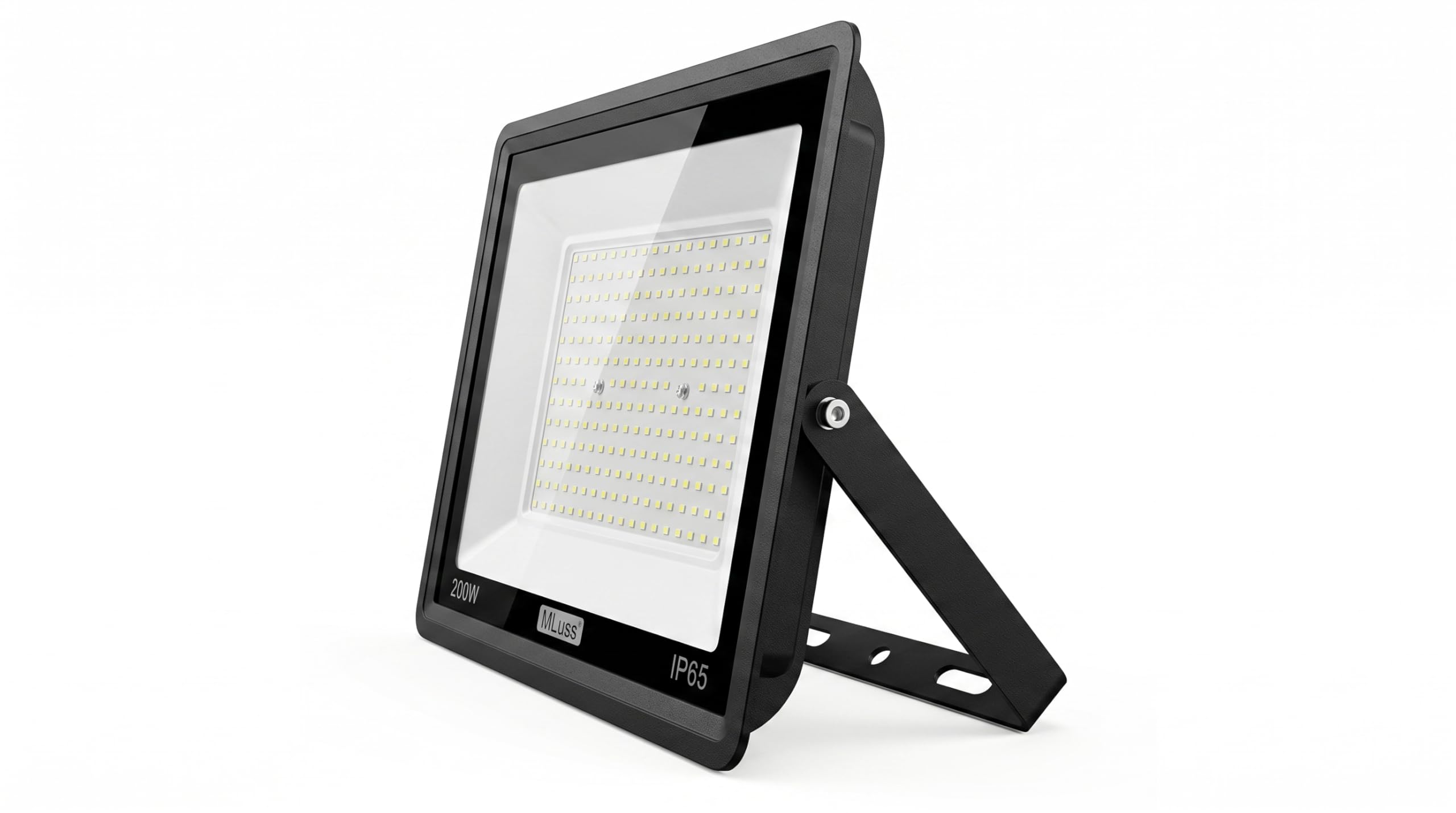 Foco LED Exterior 200W Pack 4, Proyector LED IP65, 20000 Lúmenes Blanco Frío 6500K, Certificado CE con Informe de Laboratorio, para Pista Pádel Parking Nave