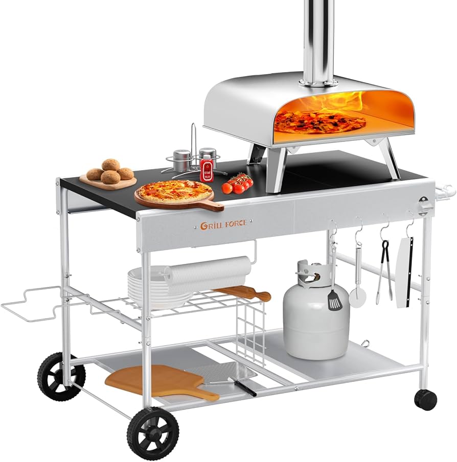 Amazon.com: GRILL FORCE Outdoor Pizza Oven Table for Ninja