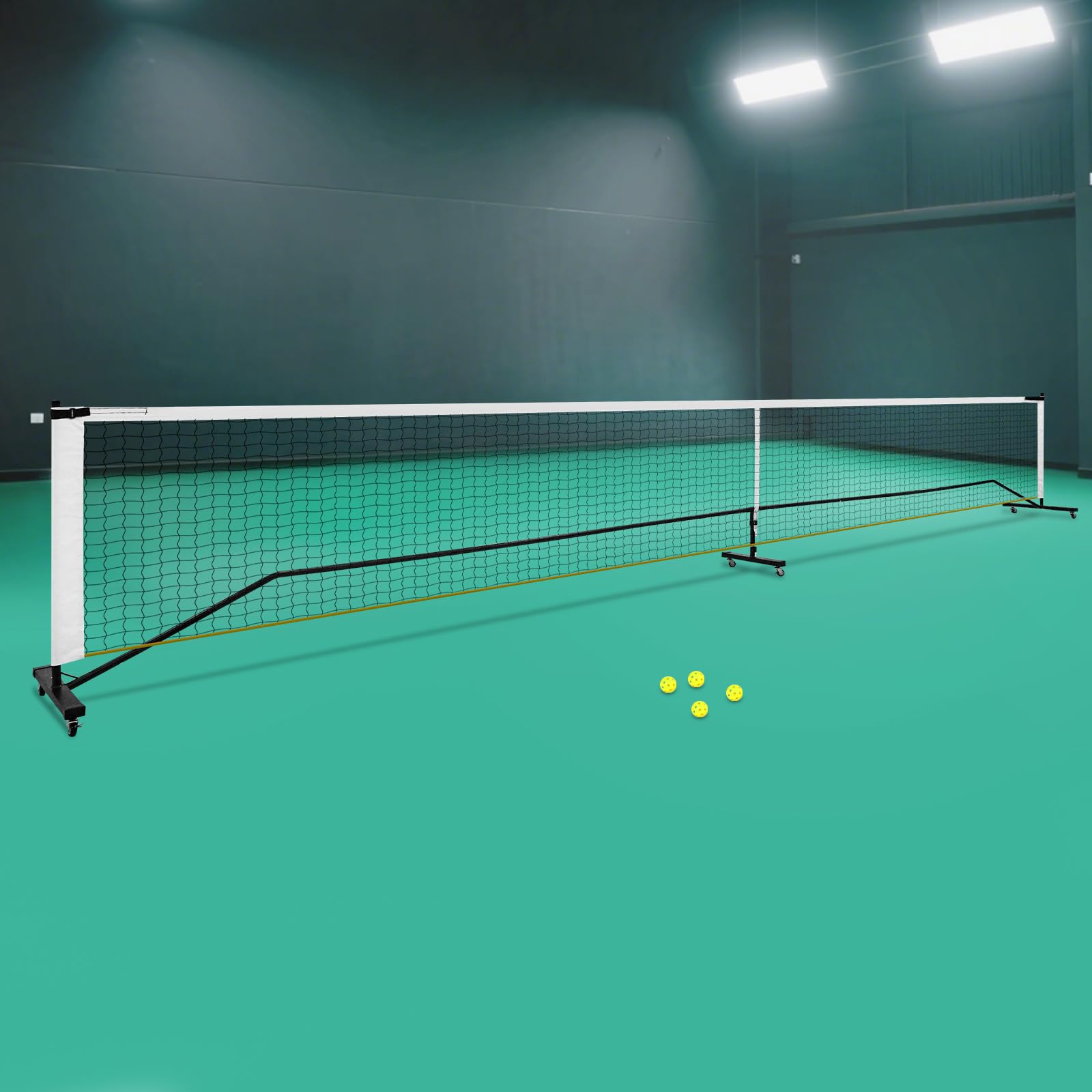 Rete da tennis con borsa per il trasporto, rete Pickleball portatile, resistente, per cortili, prati, parco, 670 x 60 x 91 cm
