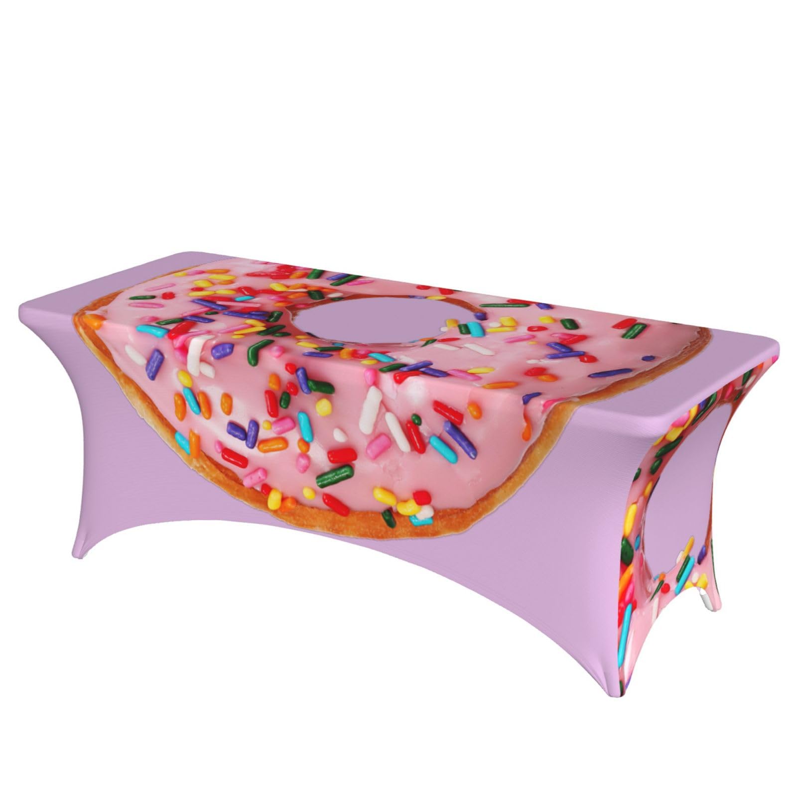 Nappe extensible rectangulaire anti-tache pour grande table ovale