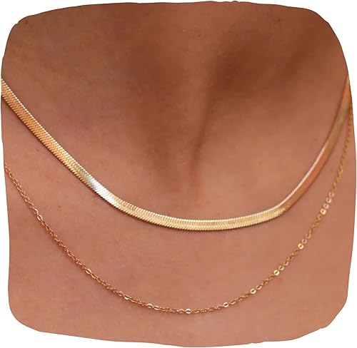 Hey Harper - Collar de espiga de oro para mujer, juego de Nassau, impermeable, resistente al sudor, no se deslustra, collar de acero inoxidable en