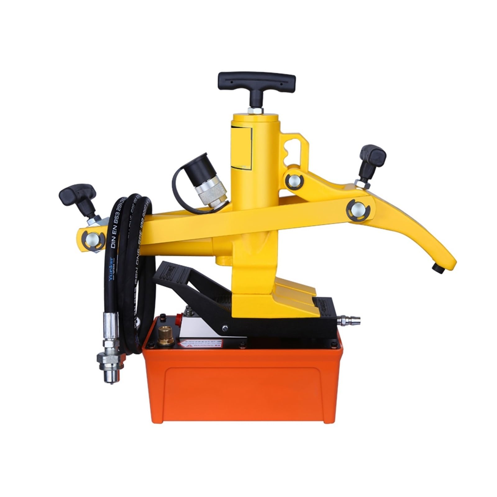 Gqnblvhzupdm One Color Pneumatic Cylinder Forklift Tire Pickup Tool Pneumatic Portable Press Hydraulic Stripper Loader