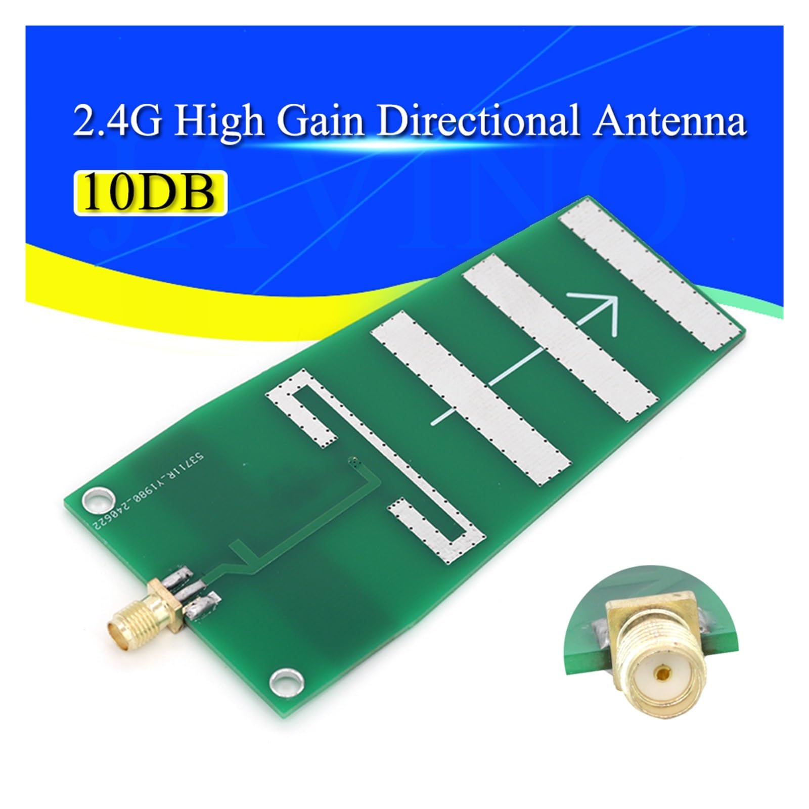 Antenne 2,4 G à gain élevé, transmission d'image directionnelle 10 DB, Yagi 416 WIFI pour(5 Pcs)
