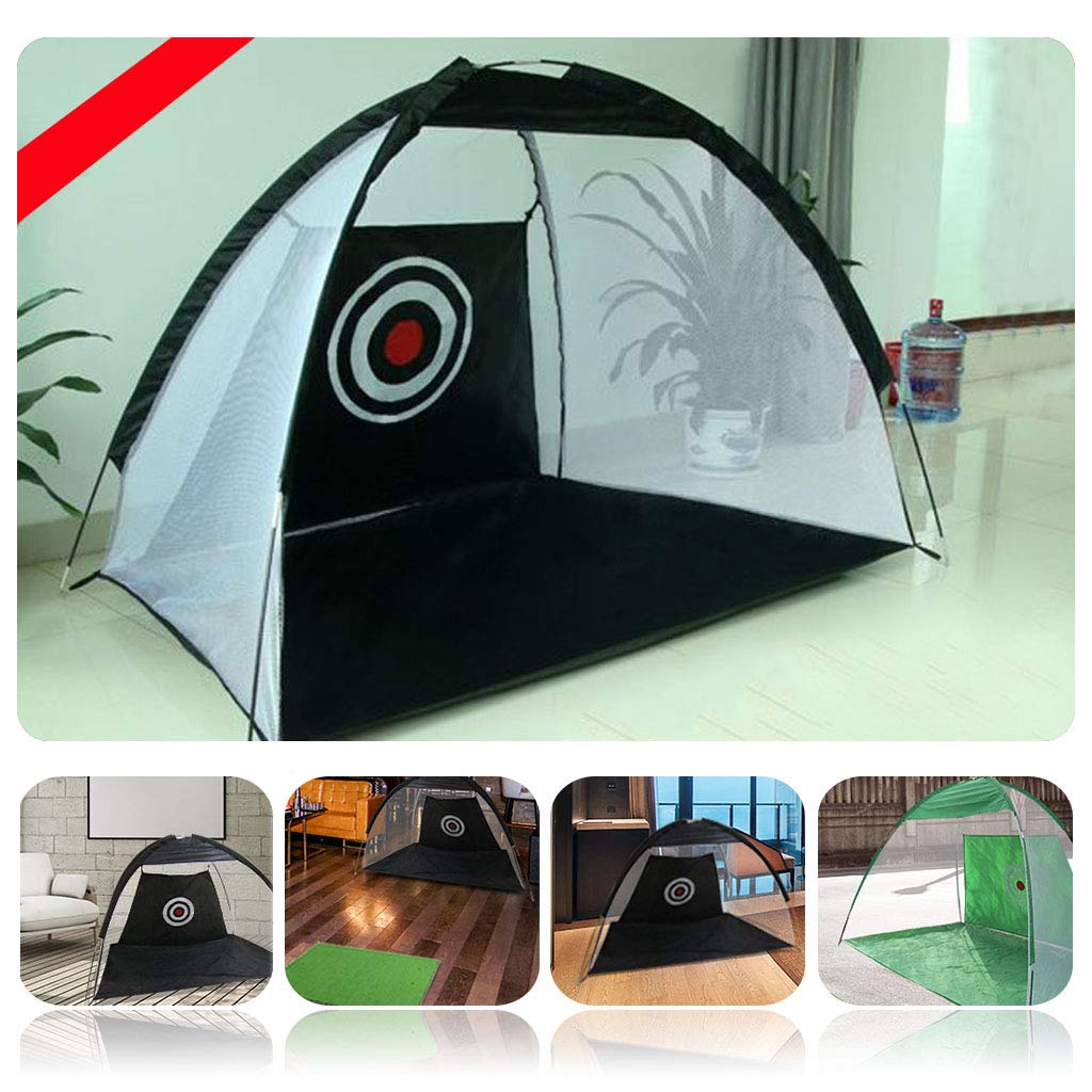 Sac de filet de golf WUTONG en tissu Oxford avec tige en fibre de verre pour cour arrière