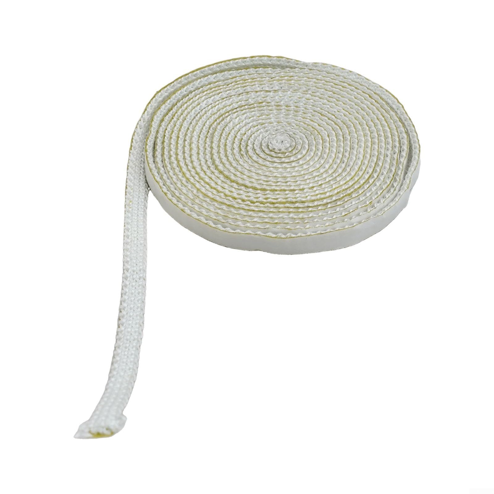 Guarnizione in corda di vetroresina, Guarnizione piatta in fibra di vetro for stufa a legna, 10 mm x 3, bianca, 200-400 cm(300CM)