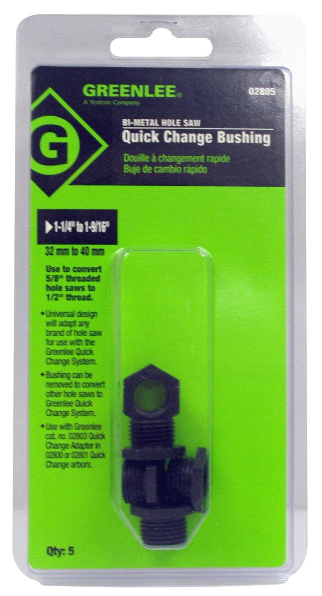 Greenlee 02805 Hole Saw Bushing, Blue - Image 2