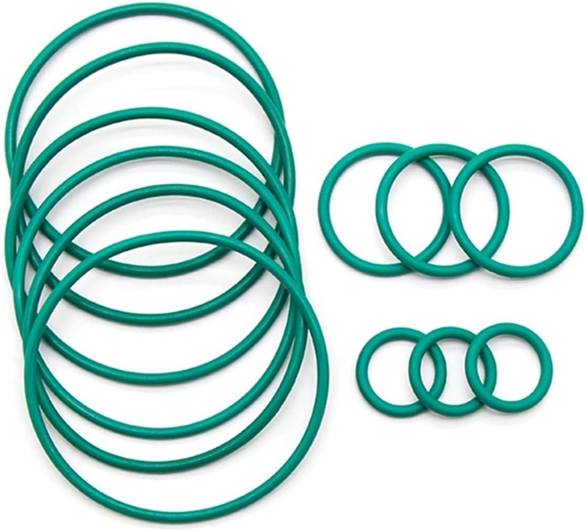 10/50pcs FKM O Ring Sealing Gasket CS 2mm OD 5~100mm Insulation Oil Resistant Fluorine Rubber O-Ring(50pcs,OD 59mm ID 55mm)