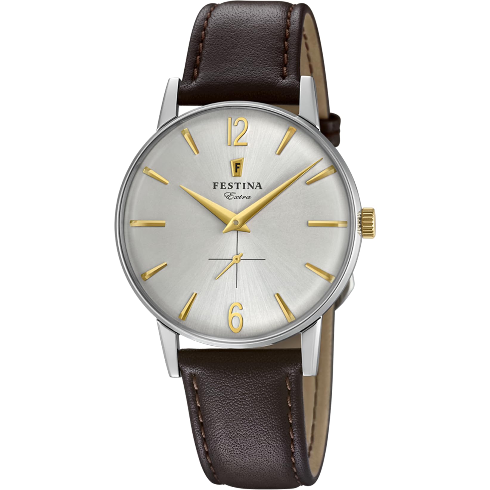 Festina Reloj Analógico Hombre de Cuero - Movimiento de Cuarzo - Reloj Hombre - Estilo Vintage y Elegante F20248 - Special Prices