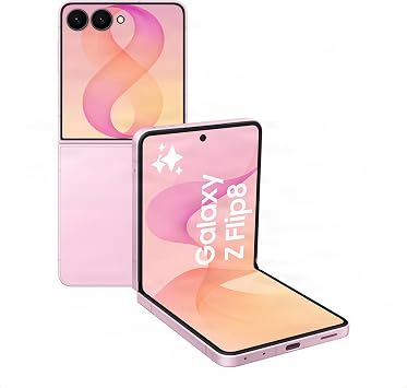 Samsung Galaxy Z Flip8 AI Smartphone, 256 GB Storage, Pink
