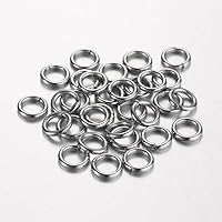 Vista 66 de 100 Piezas - Anillos de Enganche de Acero Inoxidable 304 - 7mm - Calibre 18 (1mm de Grosor)