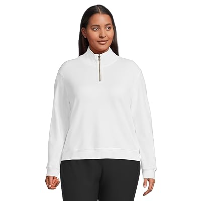 Mod o doc Long Sleeve Half zip Funnel Neck Sweatshirt Women