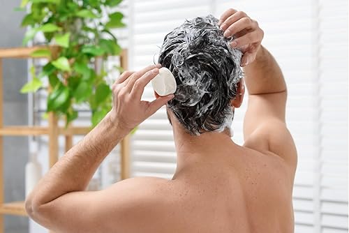 Miniatura 6 de BIORR Barra de champú de agua de arroz para el crecimiento y reparación del cabello, sin sulfatos, pH equilibrado, vegano y sin plástico, champú