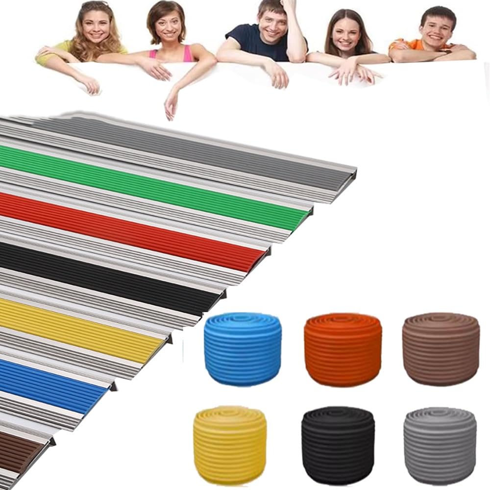 Tiras metalicas para interior y exterior que solucionan el desgaste en escalones de obra