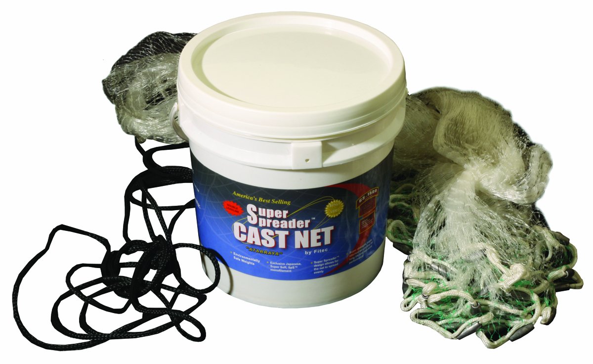 FITEC GS1000 Ultra Spreader Clear Fishing Cast Net
