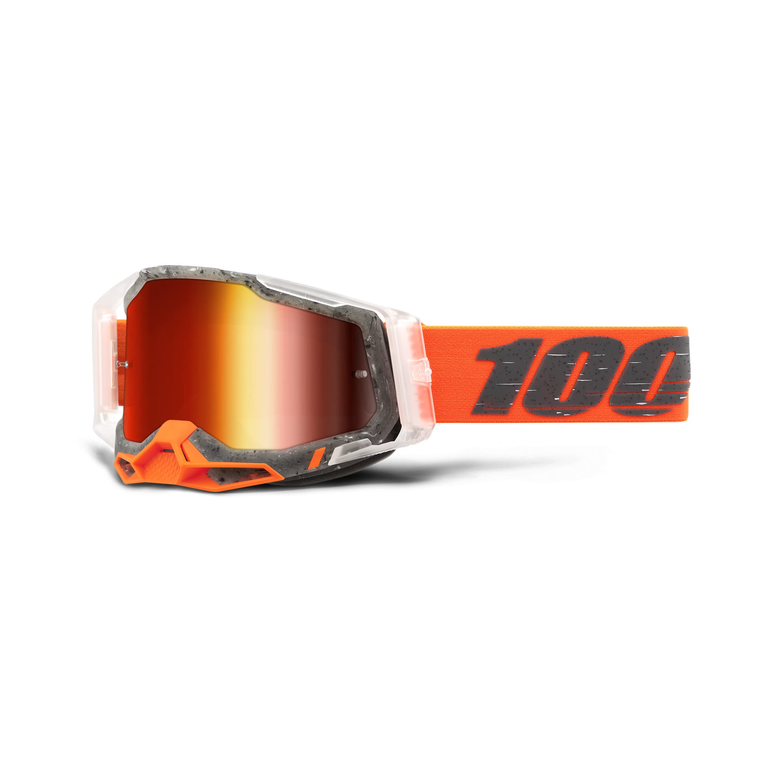 100% Racecraft 2 Mountain Bike & Motocross Goggles - MX and MTB Racing Protective Eyewear (Schrute