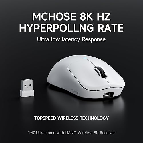 Miniatura 9 de MCHOSE Teclado mecánico inalámbrico X75 V2, mouse inalámbrico para juegos M7 Ultra, conexión de tres modos, estructura de junta personalizada