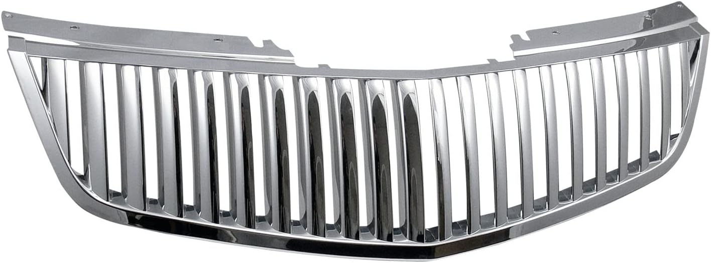 Stehlen 642167819837 Compatible With 2006-2011 Cadillac DTS Vertical Front Hood Bumper Grille - Chrome