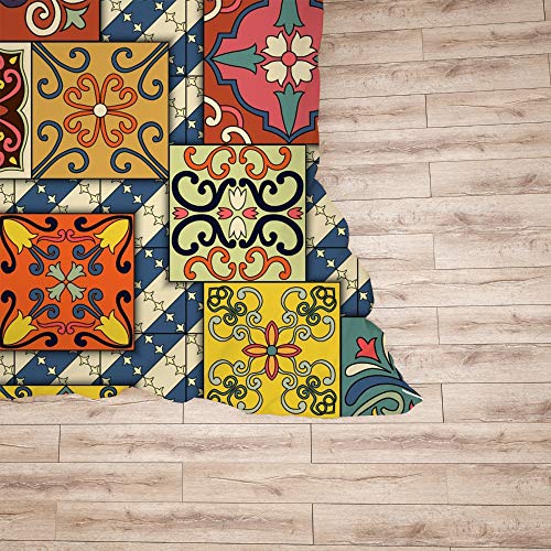 Parure de lit King facile d'entretien style Talavera 3 pièces