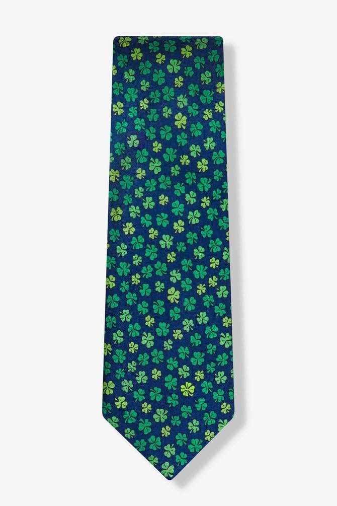 Navy Blue Silk Tie | Shamrock'd Necktie