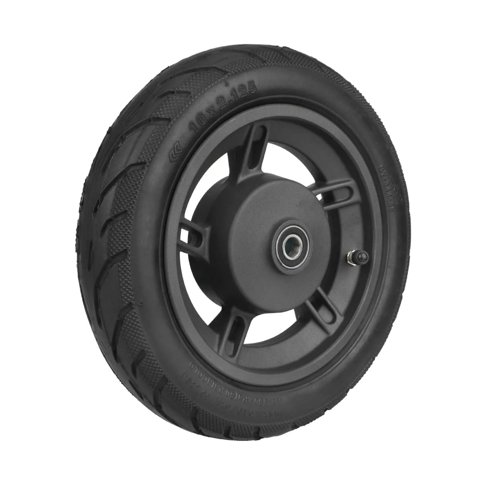 Vorderrad Komplettset 10 Zoll (10x2.125) für Xiaomi 4 Lite (2nd Gen) Luftreifen mit Felge (1 Stück)