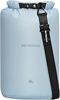 Vista 10 de Bee Nesting Juego de bolsas secas ultraligeras para mochileros, saco seco impermeable para camping, senderismo, motocicleta, saco de cosas ligeras