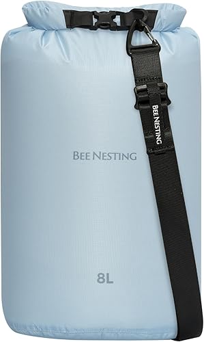 Miniatura 10 de Bee Nesting Juego de bolsas secas ultraligeras para mochileros, saco seco impermeable para camping, senderismo, motocicleta, saco de cosas ligeras