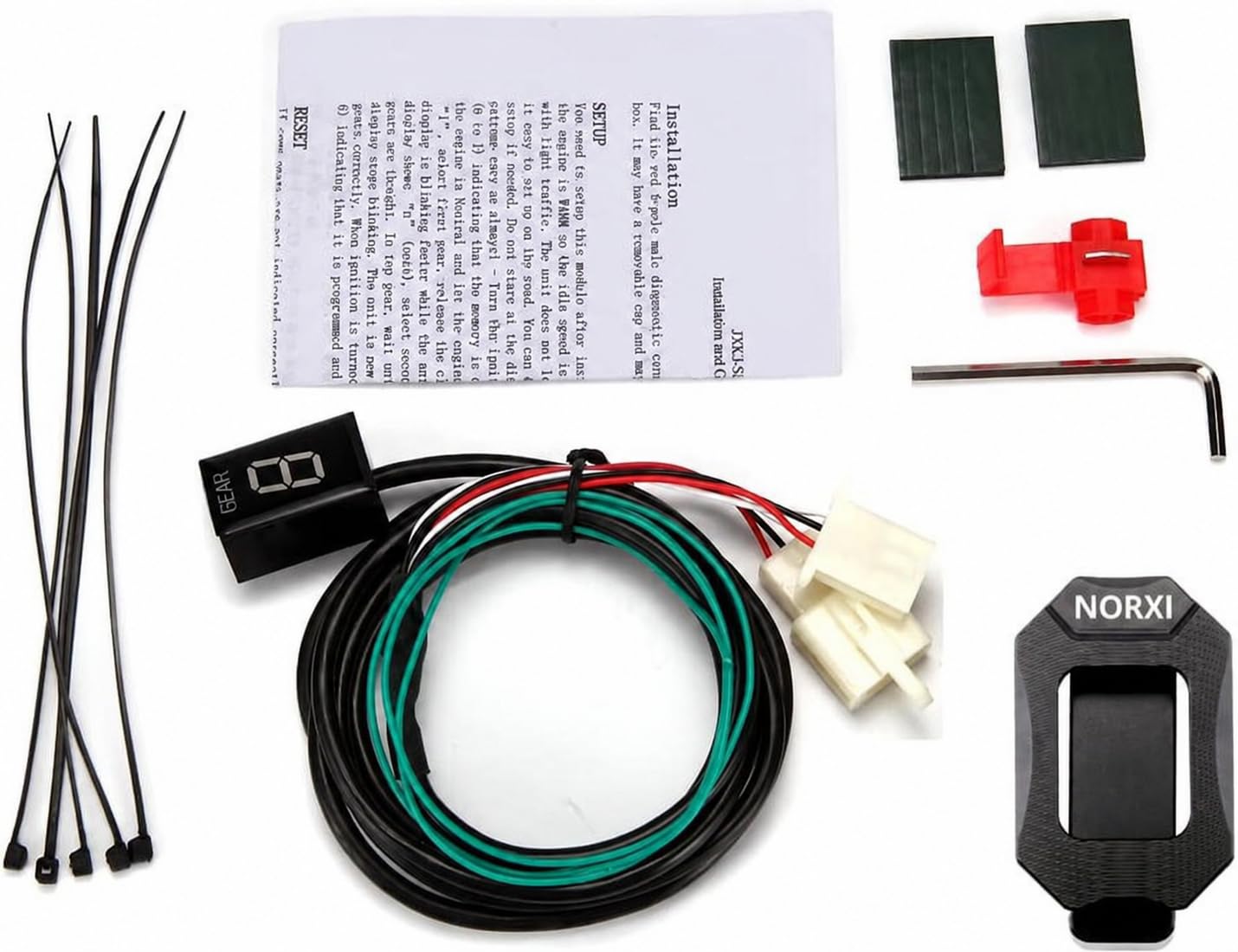 Indicador de Marchas para Moto Honda Hornet CBR600F F3 F4 F4i RR CB600F CBF500 VFR800 Fi 900RR 919RR 929RR 954RR Shadow 750, Pantalla Digital 1-6, Rojo