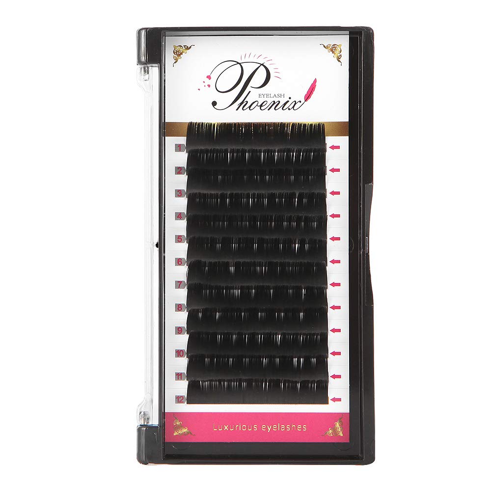 (0.15mm13mm, CC) - Flat Eyelash Extensions 0.15mm CC Curl 8-15mm Ellipse Eyelash Extensions supplies Light Lashes Matte Individual Eyelashes Salon Use Black Mink False Lashes Mink Lashes Extensions