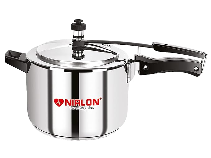 NIRLON Classic Induction Friendly Stainless Steel Inner Lid Pressure Cooker, 3 Liters
