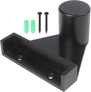 Wooden Snooker Pool Triangle Rack Wall Mount with Chalk Holder, Billiard Storage Shelf for 4 for Cube Chalks, Space Saving Cue Accessory Organizer, Brown