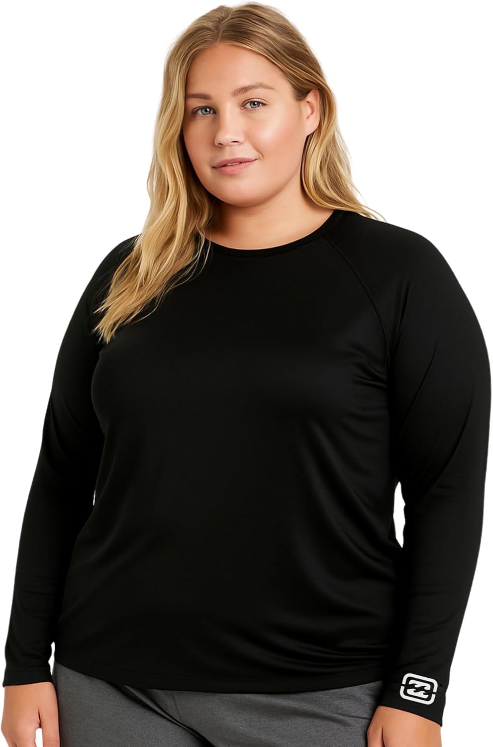 Billabong Plus Size Rash Guard for Women, UPF 50+ Long & Short Sleeve Swim Shirt
