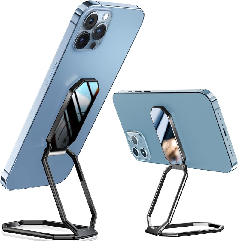 A-LuGei Soporte para anillo de soporte para teléfono, agarres magnéticos para teléfono celular, soporte para teléfono para escritorio, soporte adhesivo para teléfono para mano, anillo de rotación de 360° para la parte posterior de la funda del iPhone