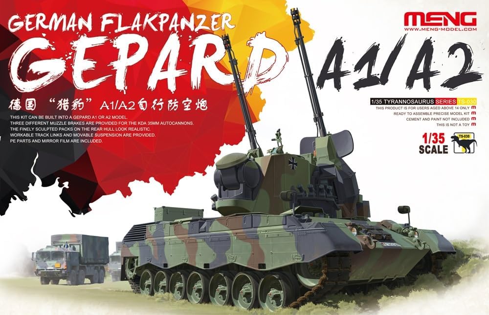 MENG TS-030 German Flakpanzer Gepard A1/A2 Tank Toy