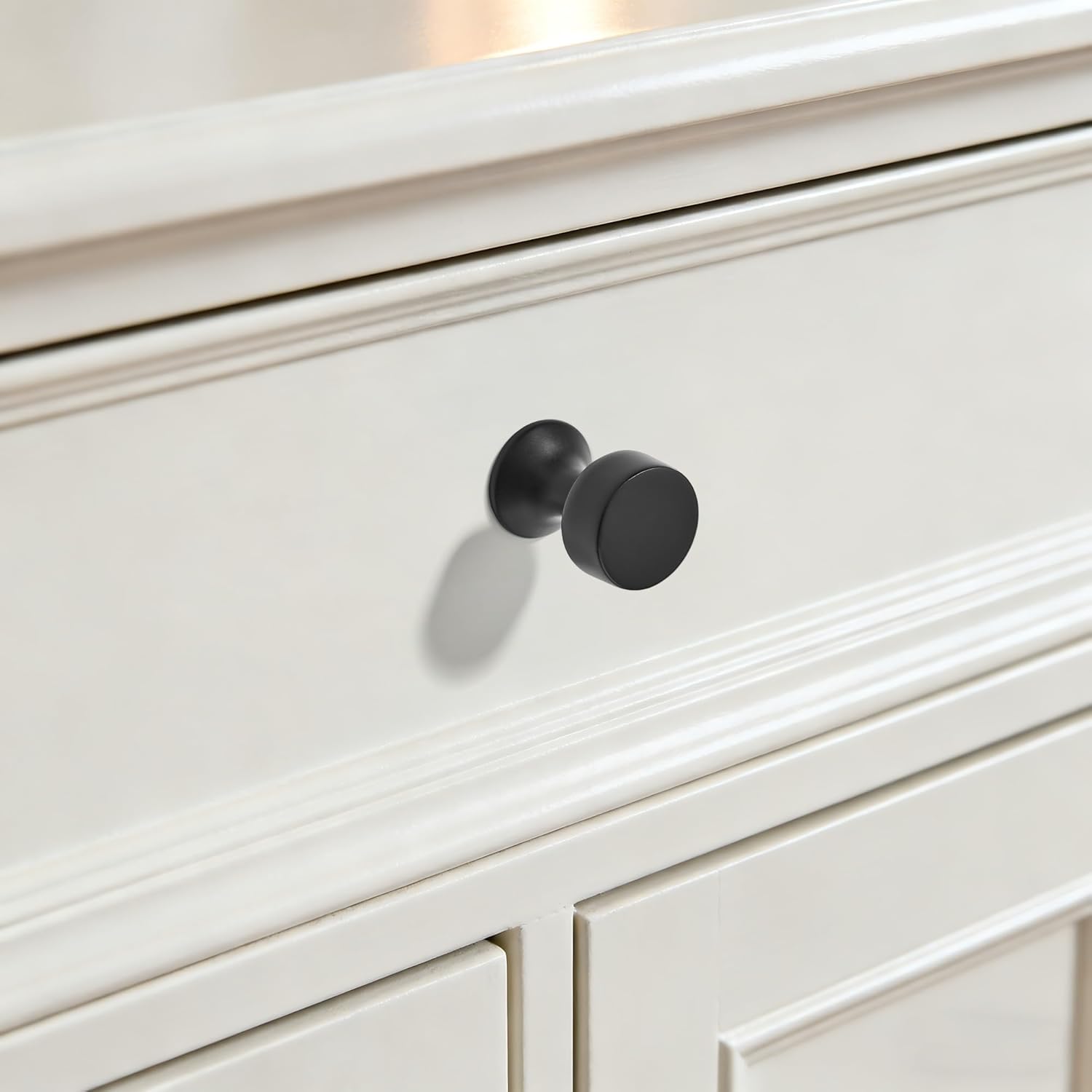AVICCI Cabinet Knobs 10 Pack Mattle Black Drawer Pulls Modern Kitchen Cabinet Handles for Drawers Cabinet for Bathroom Bedroom Furniture Handware