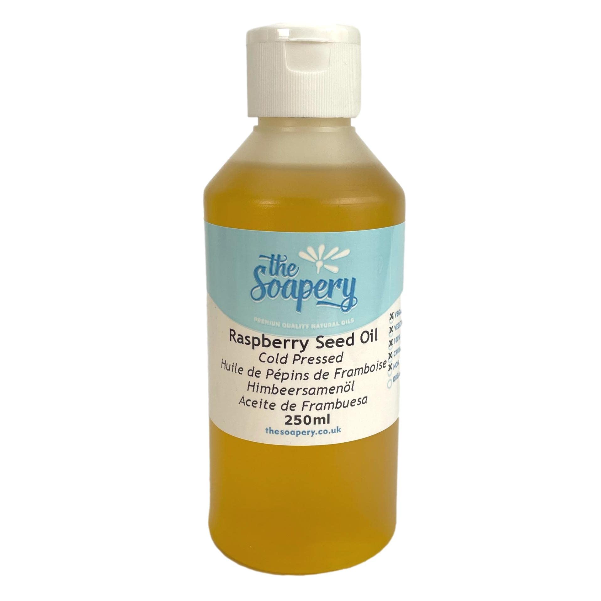 Aceite de semilla de frambuesa roja 250ml - 100% puro prensado en frío