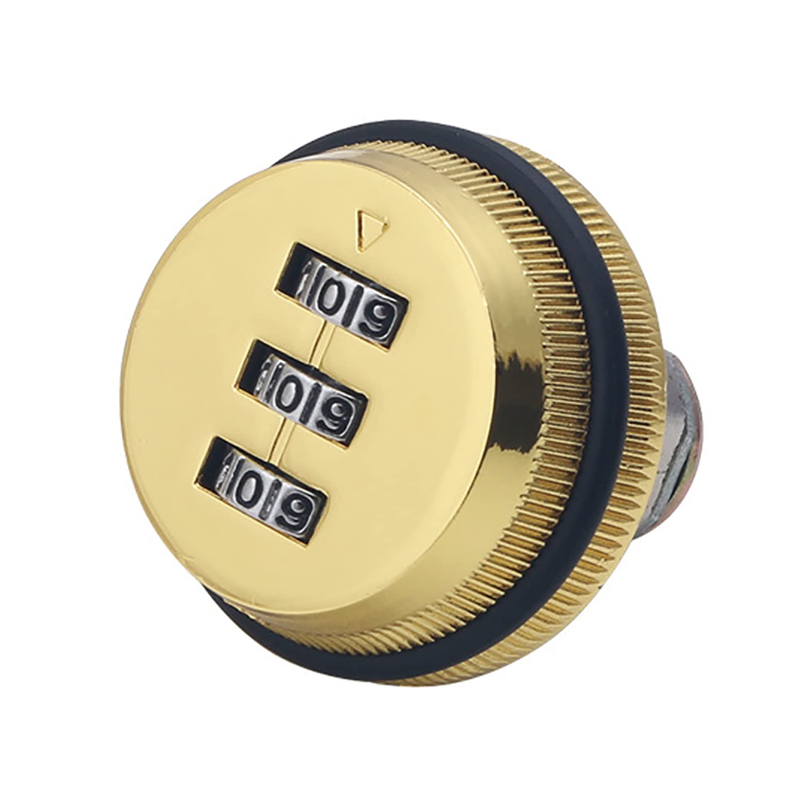 3-Digit Combination Cabinet Lock - Keyless Rotary Cam Lock for Cabinets, Drawers, and Mailboxes,1pcs(Gold)