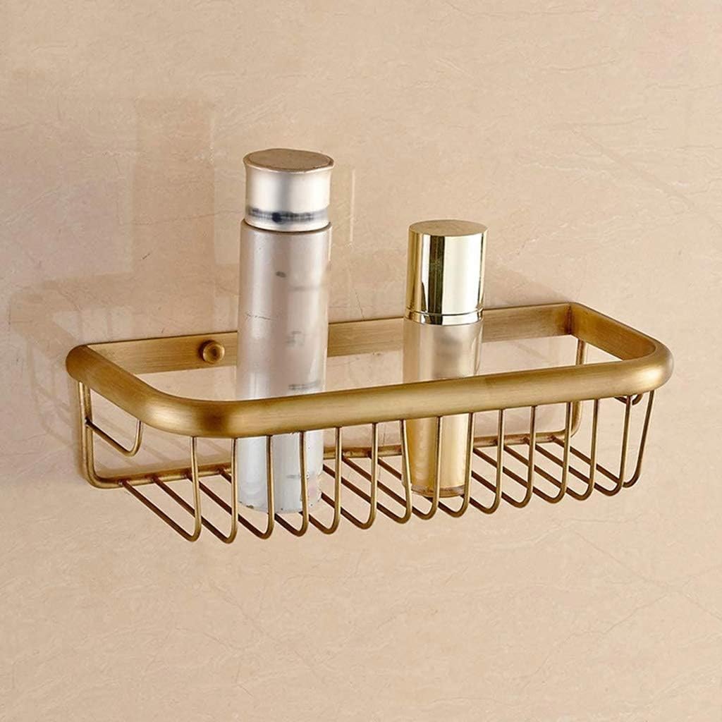 All Copper Antique Bathroom Shelf Rack Storage Box Shower Shampoo Soap Cosmetic