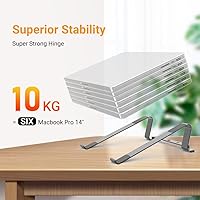 Vista 5 de Soporte para computadora portátil para MacBook Aluminio Refrigeración Ergonómico Soporte Elevador de Computadora BSL901G