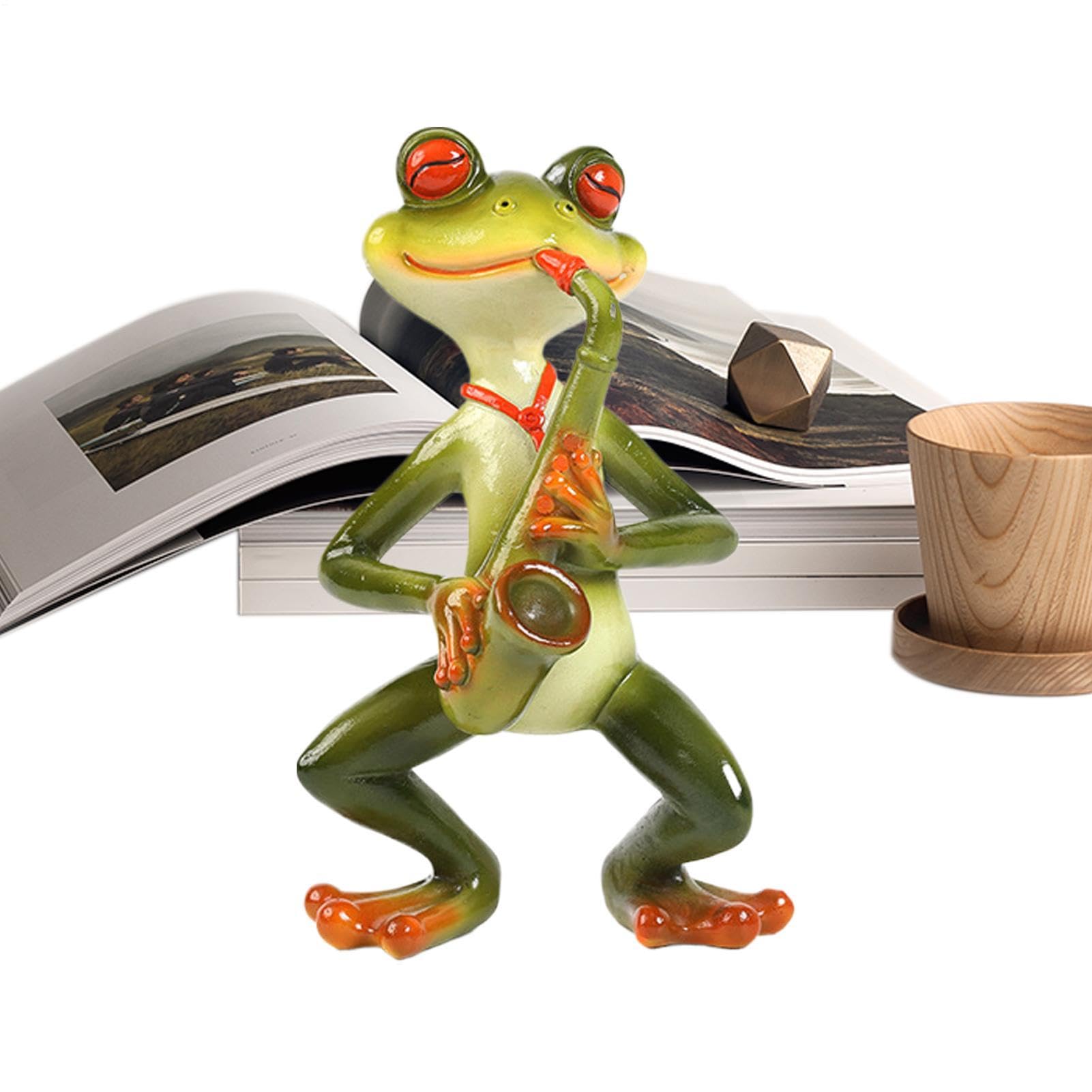 Figurines de grenouille en résine pour décoration extérieure de jardin
