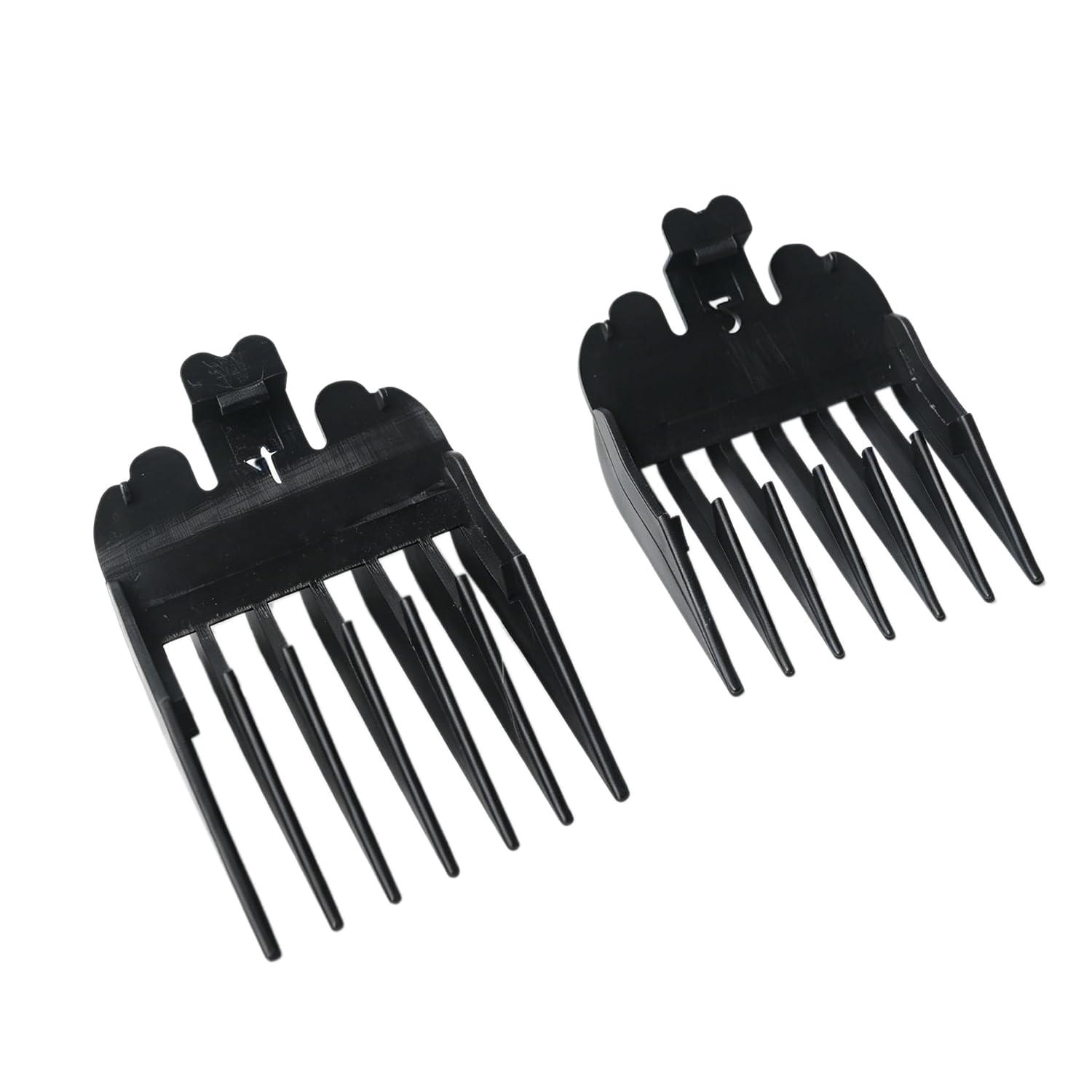 10 PCS Clipper Guards, Black Guide Combs 1/16" to 1" | Replacement Attachments for Wahl-l Clippers (Not for All Models)